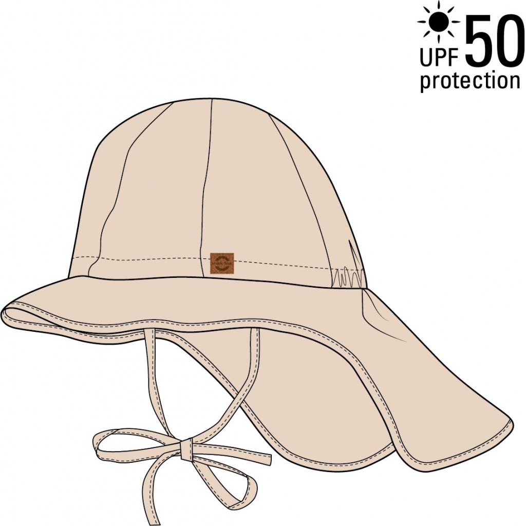Mikk-Line päikesekaitsemüts UPF50, Rose Lasteriided - HellyK - Kvaliteetsed lasteriided, villariided, barefoot jalatsid