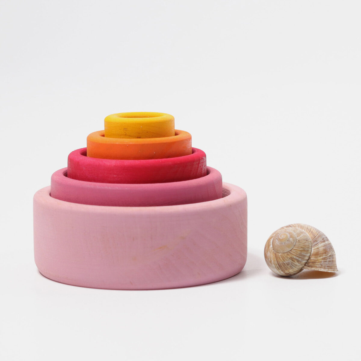 Grimm´s kausid, Roosa Grimm's puidust mänguasjad - HellyK - Kvaliteetsed lasteriided, villariided, barefoot jalatsid