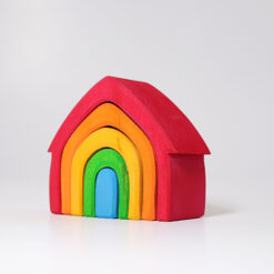 Grimm´s “Värviline Maja” Grimm´s puidust mänguasjad - HellyK - Kvaliteetsed lasteriided, villariided, barefoot jalatsid