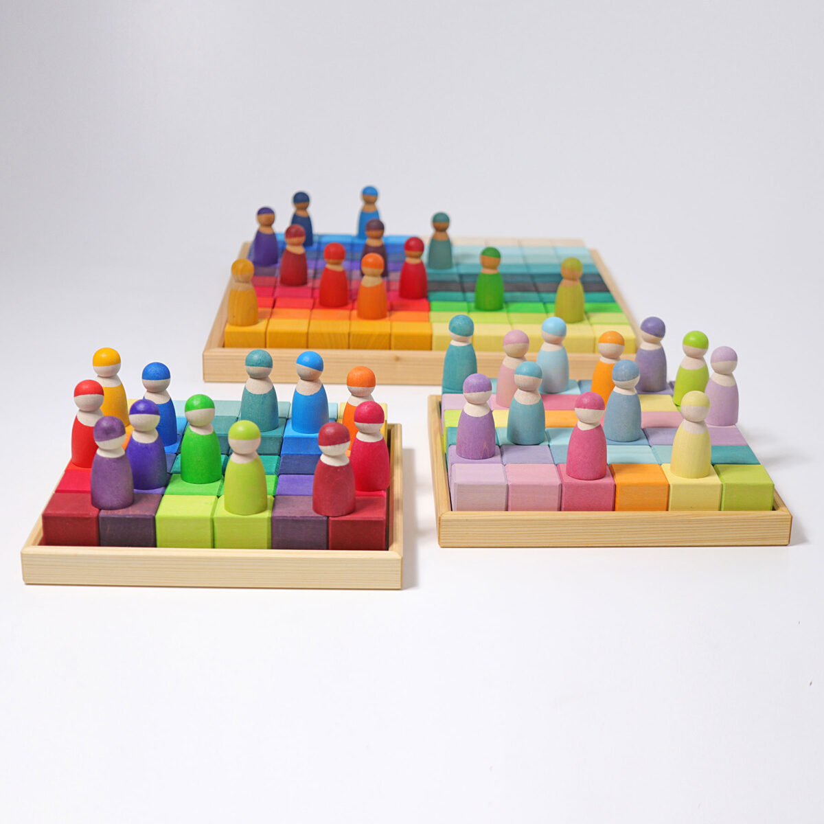 Grimm´s Mosaiik, Vikerkaar Grimm's puidust mänguasjad - HellyK - Kvaliteetsed lasteriided, villariided, barefoot jalatsid