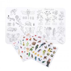 Botaaniku värviraamat+kleepsud Mänguasjad - HellyK - Kvaliteetsed lasteriided, villariided, barefoot jalatsid
