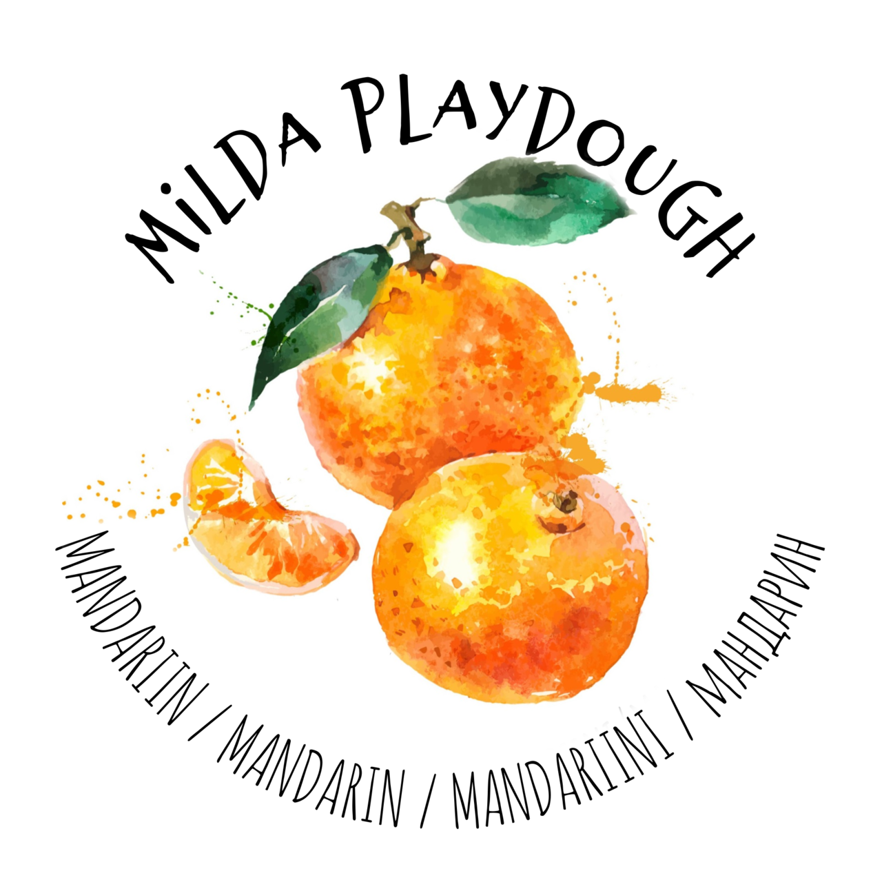 Milda Playdough 100% naturaalne voolimismass MANDARIIN, 150g. Mänguasjad - HellyK - Kvaliteetsed lasteriided, villariided, barefoot jalatsid