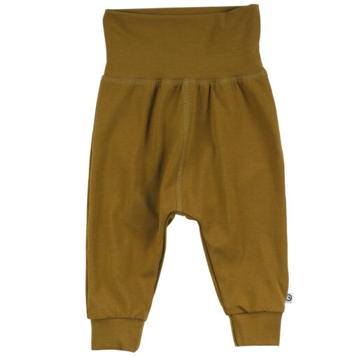 Müsli Cozy Me püksid, Pesto Green Cotton - HellyK - Kvaliteetsed lasteriided, villariided, barefoot jalatsid