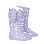 cotton-openwork-knee-high-socks-with-bow-mauve