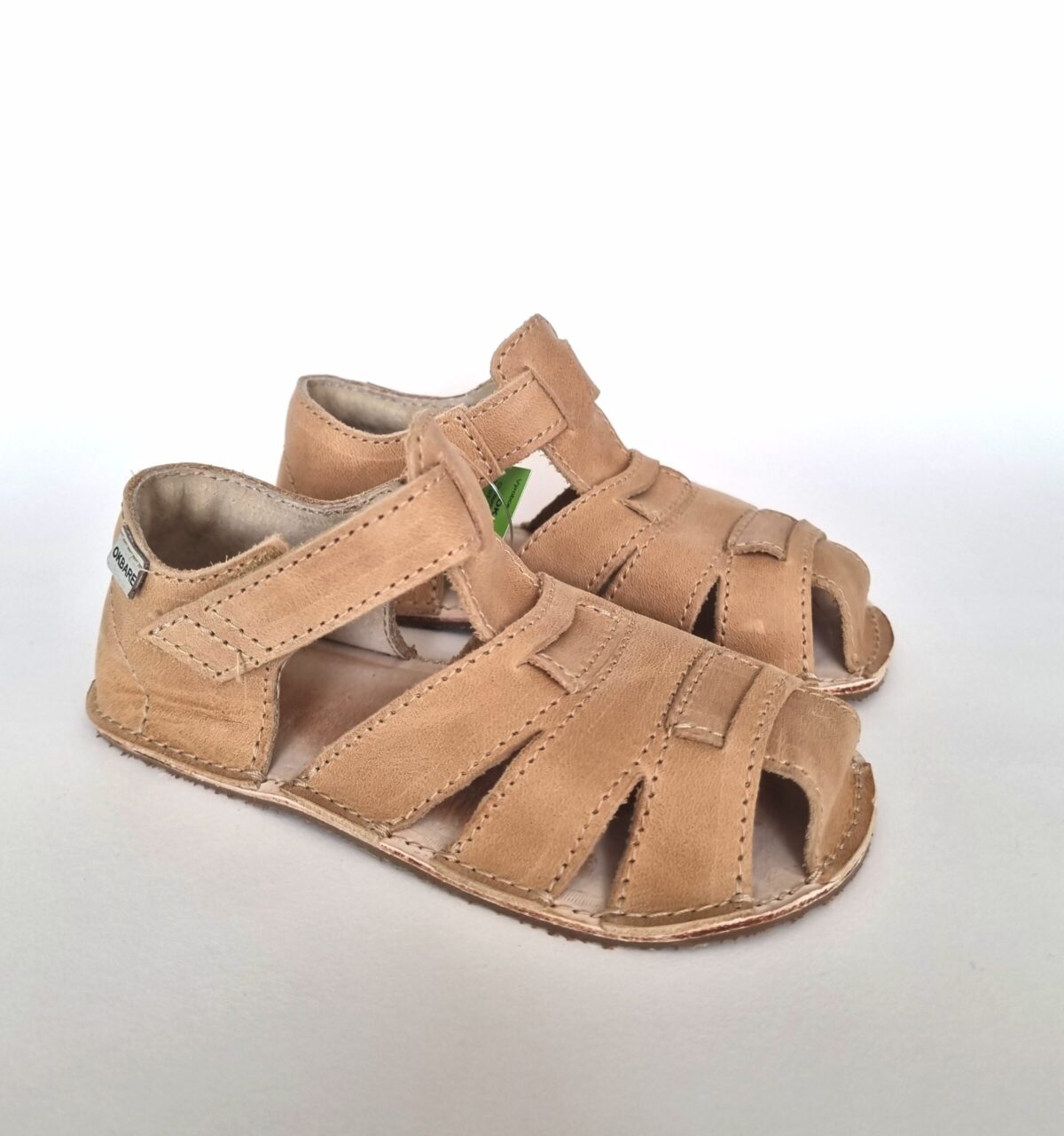 Ok Bare Palm sandaalid, Beez (H) Laste barefoot jalatsid - HellyK - Kvaliteetsed lasteriided, villariided, barefoot jalatsid