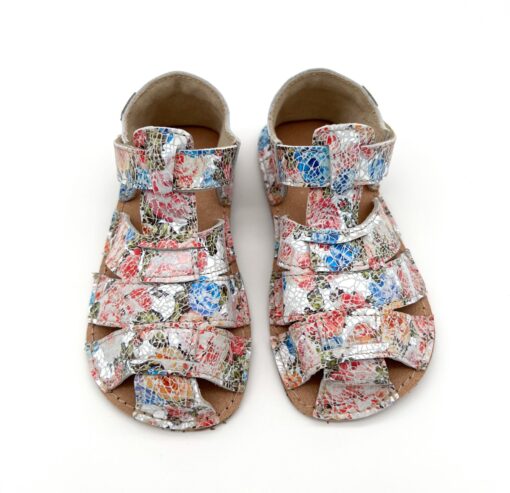 Ok Bare Palm sandaalid, Lilled (G) Laste barefoot jalatsid - HellyK - Kvaliteetsed lasteriided, villariided, barefoot jalatsid