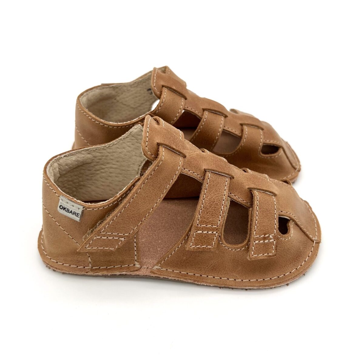 Ok Bare Maya sandaalid, Pruun Laste barefoot jalatsid - HellyK - Kvaliteetsed lasteriided, villariided, barefoot jalatsid