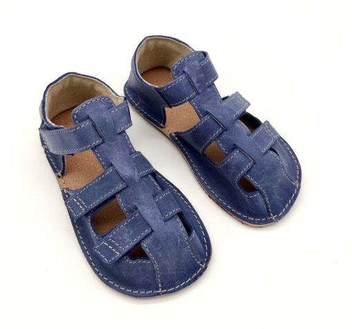 Ok Bare Maya sandaalid, Sinine Laste barefoot jalatsid - HellyK - Kvaliteetsed lasteriided, villariided, barefoot jalatsid