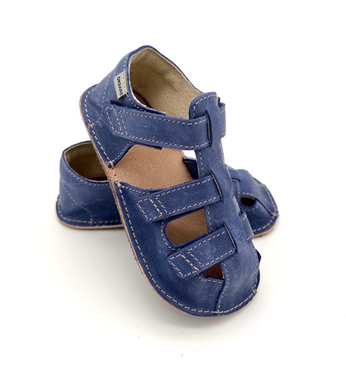 Ok Bare Maya sandaalid, Sinine Laste barefoot jalatsid - HellyK - Kvaliteetsed lasteriided, villariided, barefoot jalatsid