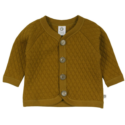 Müsli Quilt jacket baby, Pesto Green Cotton - HellyK - Kvaliteetsed lasteriided, villariided, barefoot jalatsid