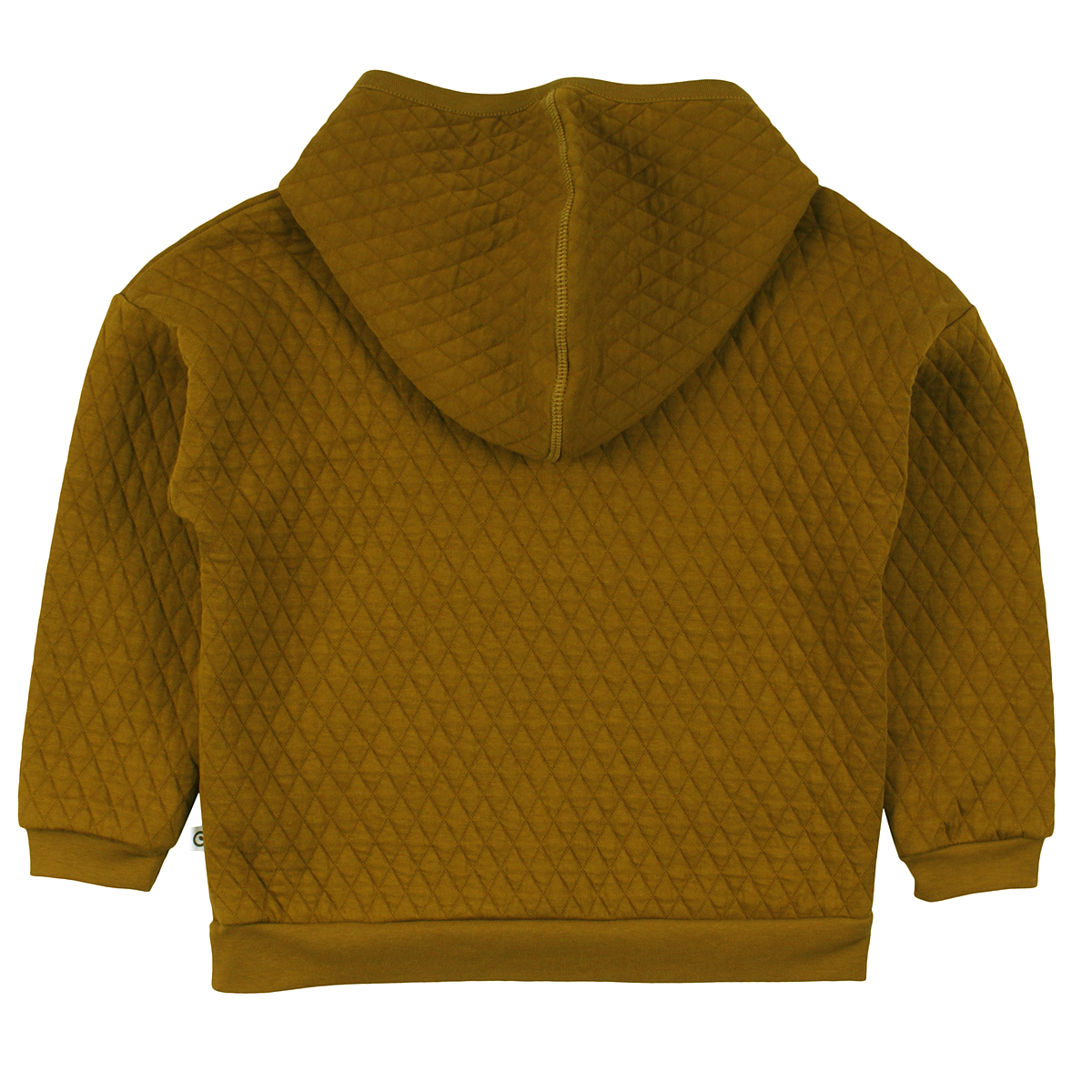 Müsli Quilt hoodie, Pesto Green Cotton - HellyK - Kvaliteetsed lasteriided, villariided, barefoot jalatsid