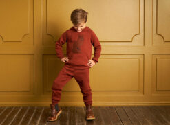 Müsli Fox quilt hoodie, Fudge Green Cotton - HellyK - Kvaliteetsed lasteriided, villariided, barefoot jalatsid