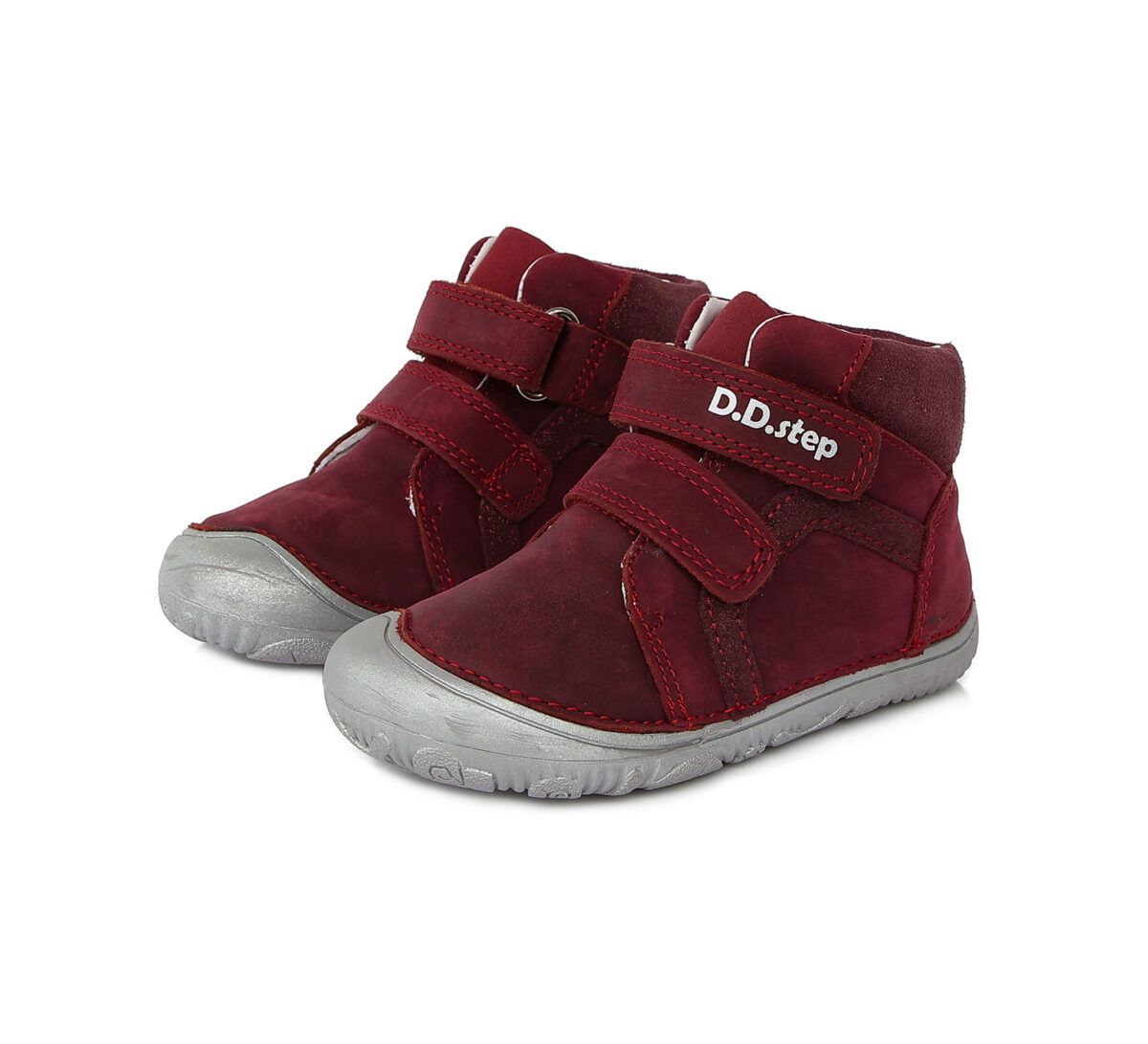 D.D.Step nahast k/s saapad Red D.D.Step - HellyK - Kvaliteetsed lasteriided, villariided, barefoot jalatsid