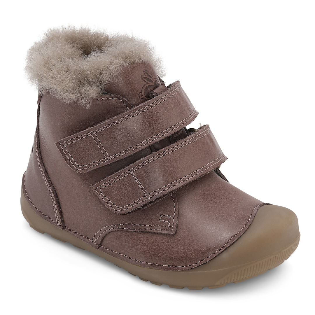Bundgaard Petit Mid Lamb Brown, lambanahkse voodriga talvesaapad Laste barefoot jalatsid - HellyK - Kvaliteetsed lasteriided, villariided, barefoot jalatsid