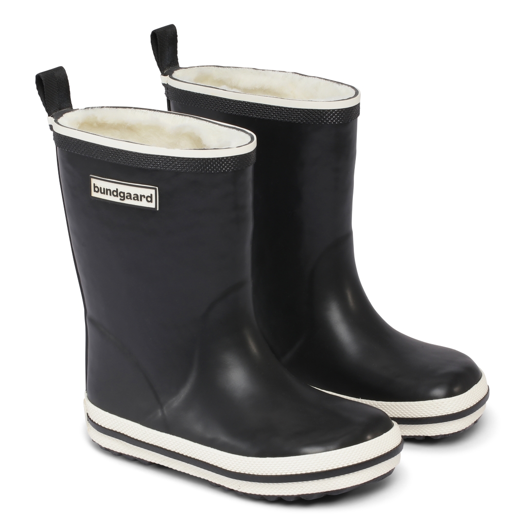 Bundgaard Classic Rubber Boot Winter, Black Laste barefoot jalatsid - HellyK - Kvaliteetsed lasteriided, villariided, barefoot jalatsid