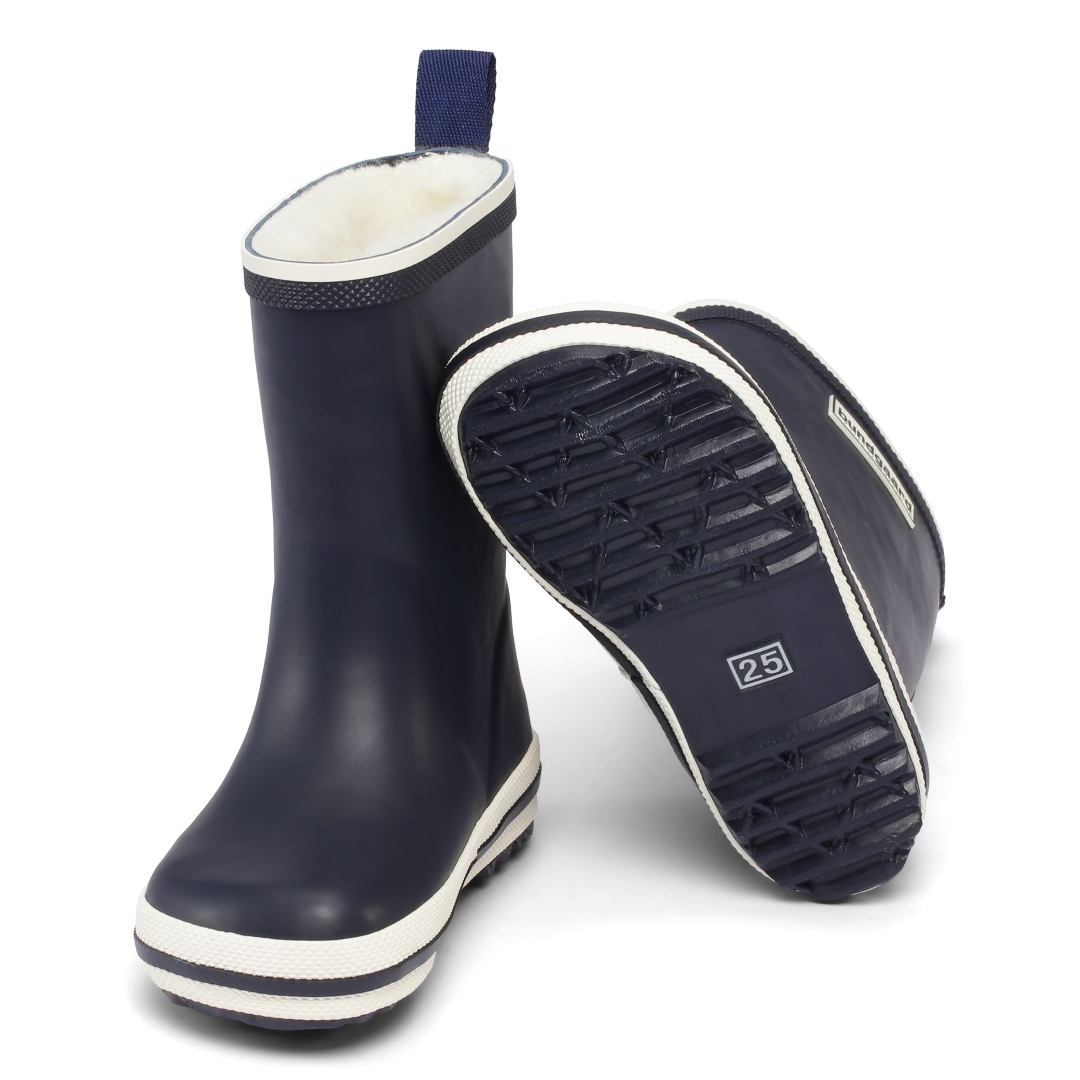 Bundgaard Classic Rubber Boot Winter, Navy Täiskasvanute barefoot jalatsid - HellyK - Kvaliteetsed lasteriided, villariided, barefoot jalatsid