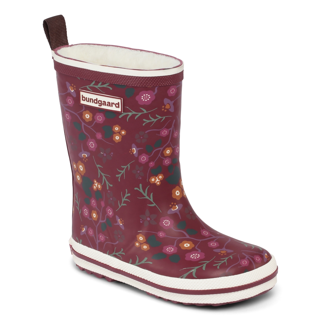 Bundgaard Classic Rubber Boot Winter, Winter Flower Laste barefoot jalatsid - HellyK - Kvaliteetsed lasteriided, villariided, barefoot jalatsid