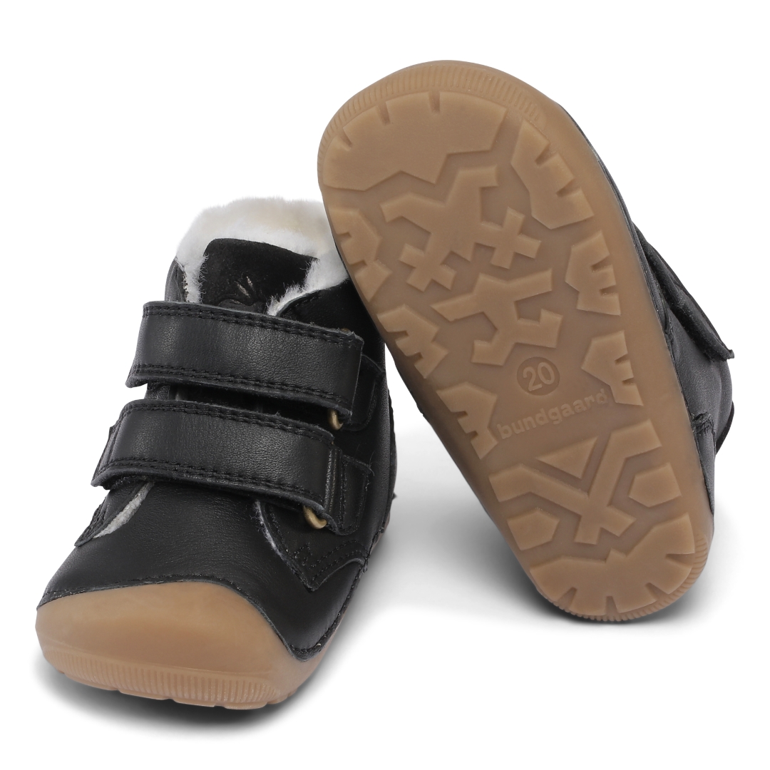 Bundgaard Petit Mid Winter, Black Laste barefoot jalatsid - HellyK - Kvaliteetsed lasteriided, villariided, barefoot jalatsid