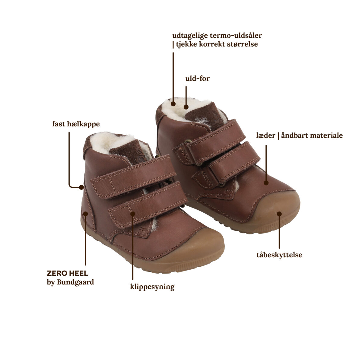Bundgaard Petit Mid Winter, Brown Laste barefoot jalatsid - HellyK - Kvaliteetsed lasteriided, villariided, barefoot jalatsid