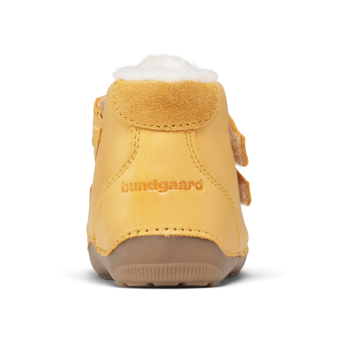 Bundgaard Petit Mid Winter, Yellow Laste barefoot jalatsid - HellyK - Kvaliteetsed lasteriided, villariided, barefoot jalatsid