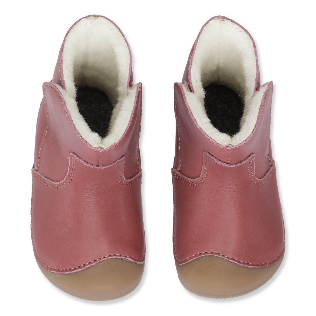 Bundgaard Petit Winter Boot, Dark Rose Laste barefoot jalatsid - HellyK - Kvaliteetsed lasteriided, villariided, barefoot jalatsid
