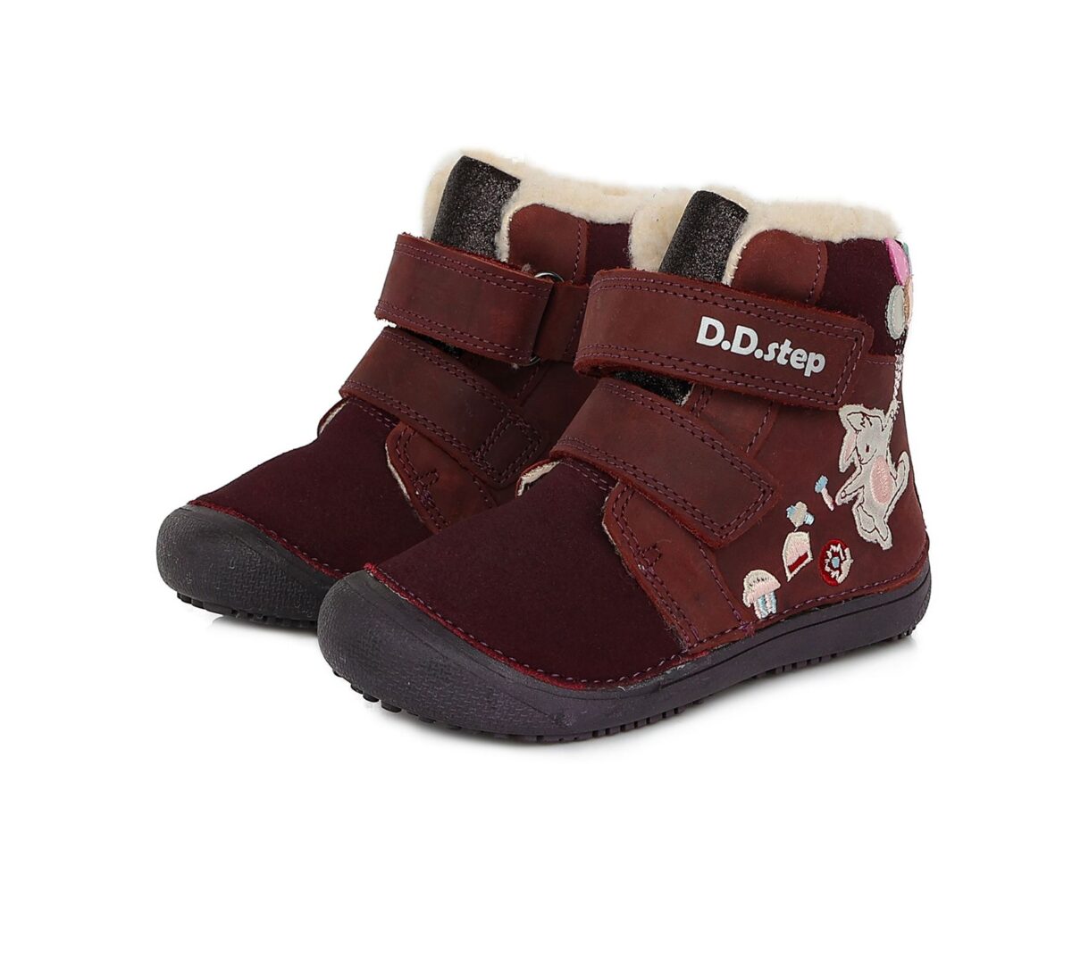 D.D.Step barefoot talvesaapad, Raspberry- Jänes D.D.Step - HellyK - Kvaliteetsed lasteriided, villariided, barefoot jalatsid