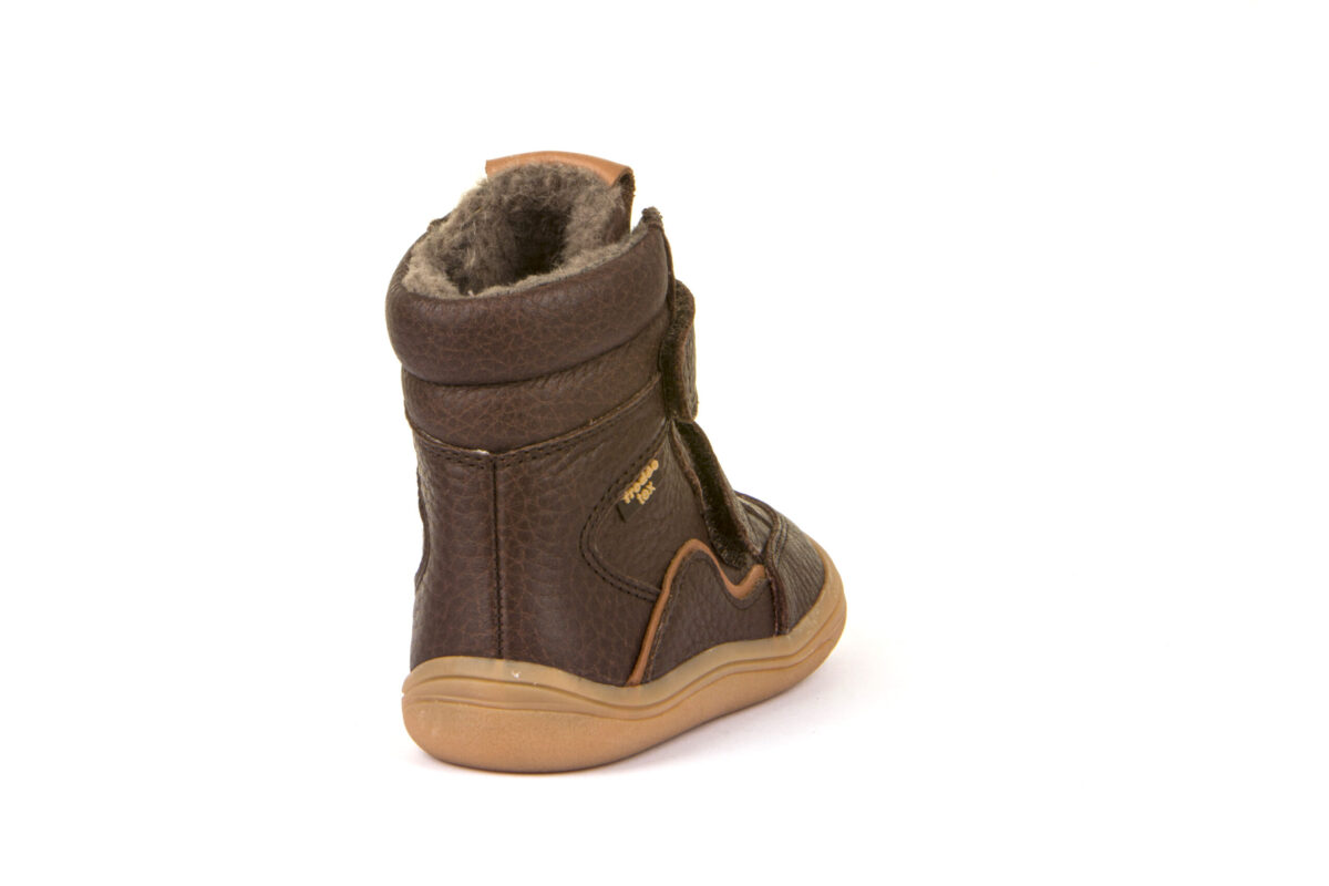 Froddo nahast talvesaapad, villavoodri ja membraaniga, Brown Laste barefoot jalatsid - HellyK - Kvaliteetsed lasteriided, villariided, barefoot jalatsid