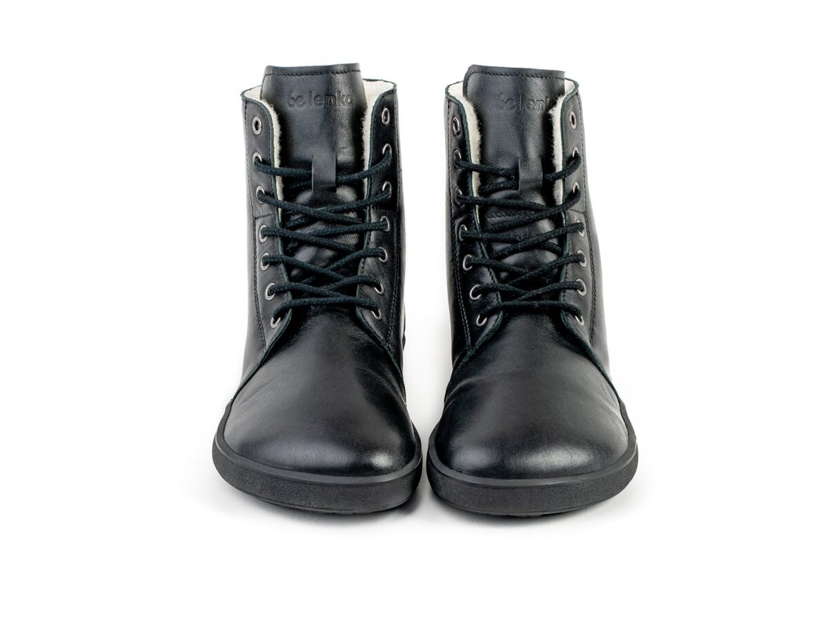 Be Lenka Winter- Black Täiskasvanute barefoot jalatsid - HellyK - Kvaliteetsed lasteriided, villariided, barefoot jalatsid