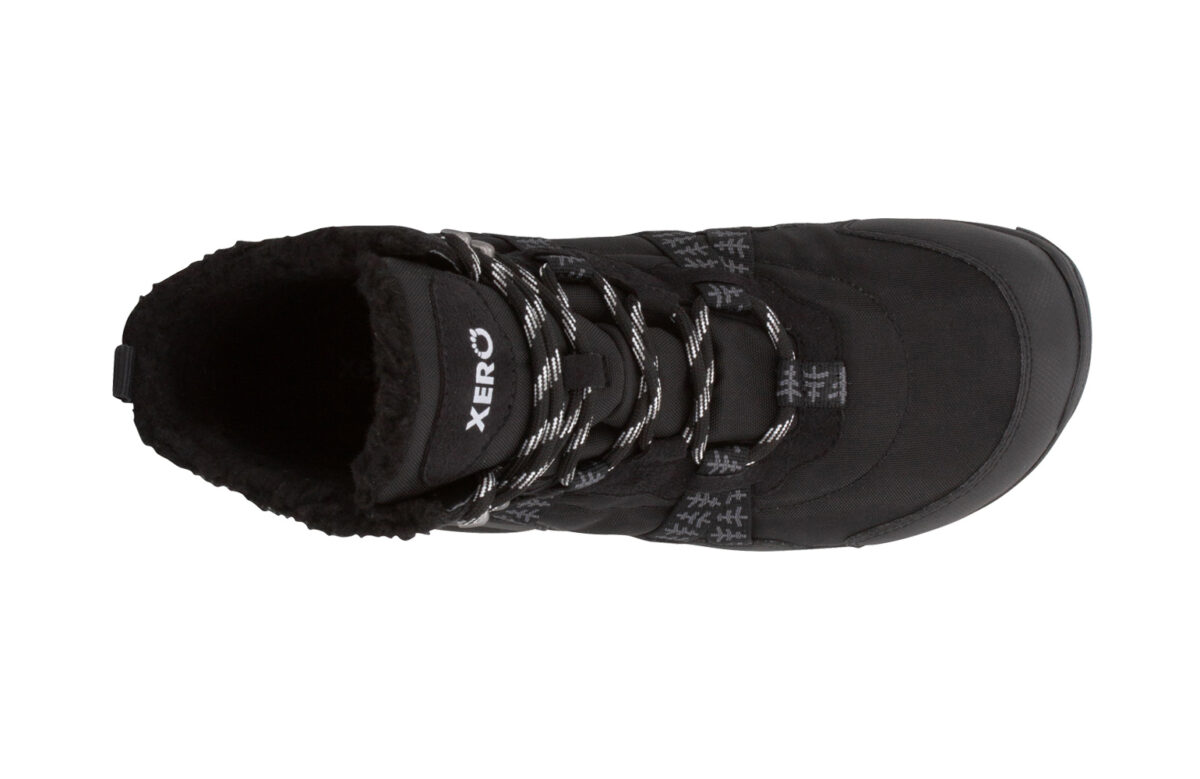 Xero Alpine Black meeste talvesaapad Täiskasvanute barefoot jalatsid - HellyK - Kvaliteetsed lasteriided, villariided, barefoot jalatsid