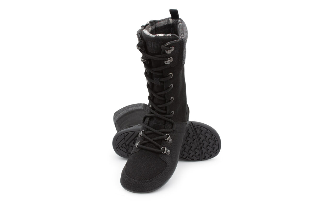 Xero Mika Black naiste talvesaapad Täiskasvanute barefoot jalatsid - HellyK - Kvaliteetsed lasteriided, villariided, barefoot jalatsid