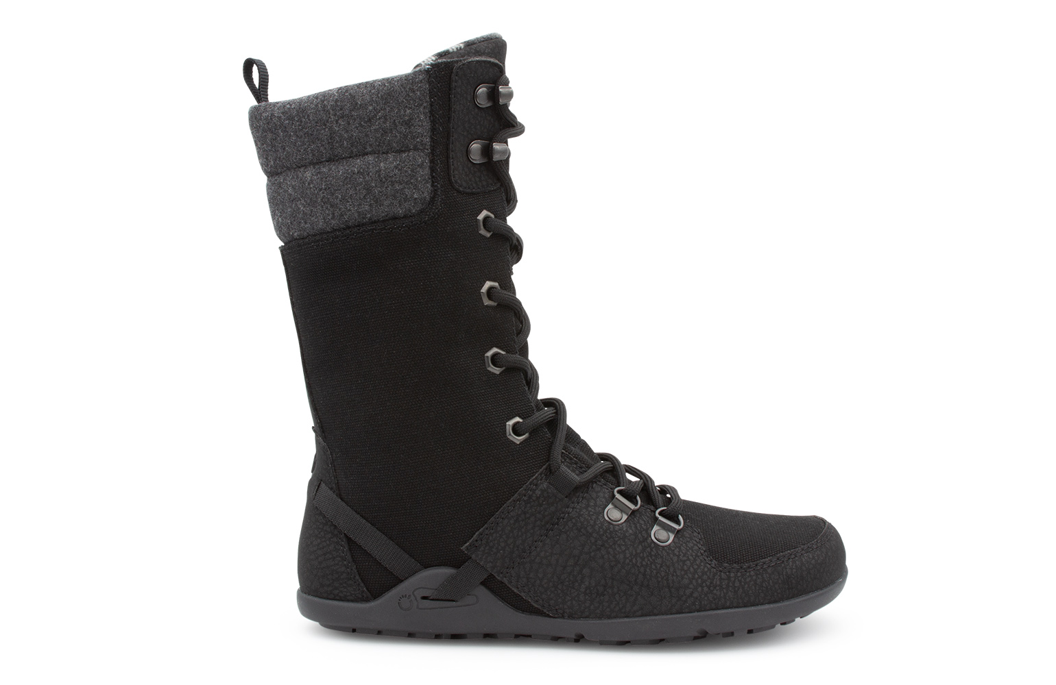 Xero Mika Black naiste talvesaapad Täiskasvanute barefoot jalatsid - HellyK - Kvaliteetsed lasteriided, villariided, barefoot jalatsid