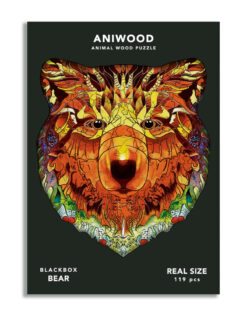 Aniwood puidust loomapusle Karu Mänguasjad - HellyK - Kvaliteetsed lasteriided, villariided, barefoot jalatsid