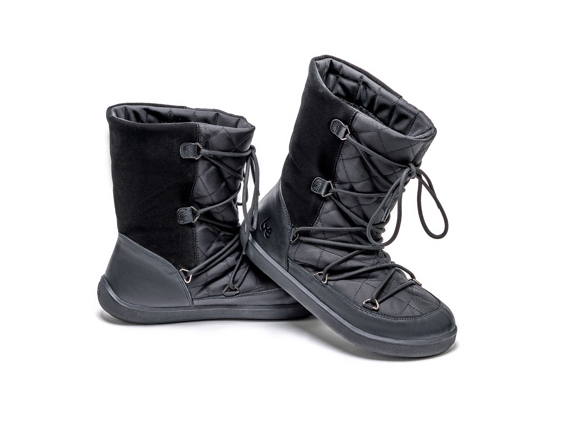 Be Lenka Snowfox Woman soojad membraaniga talvesaapad – All Black Täiskasvanute barefoot jalatsid - HellyK - Kvaliteetsed lasteriided, villariided, barefoot jalatsid