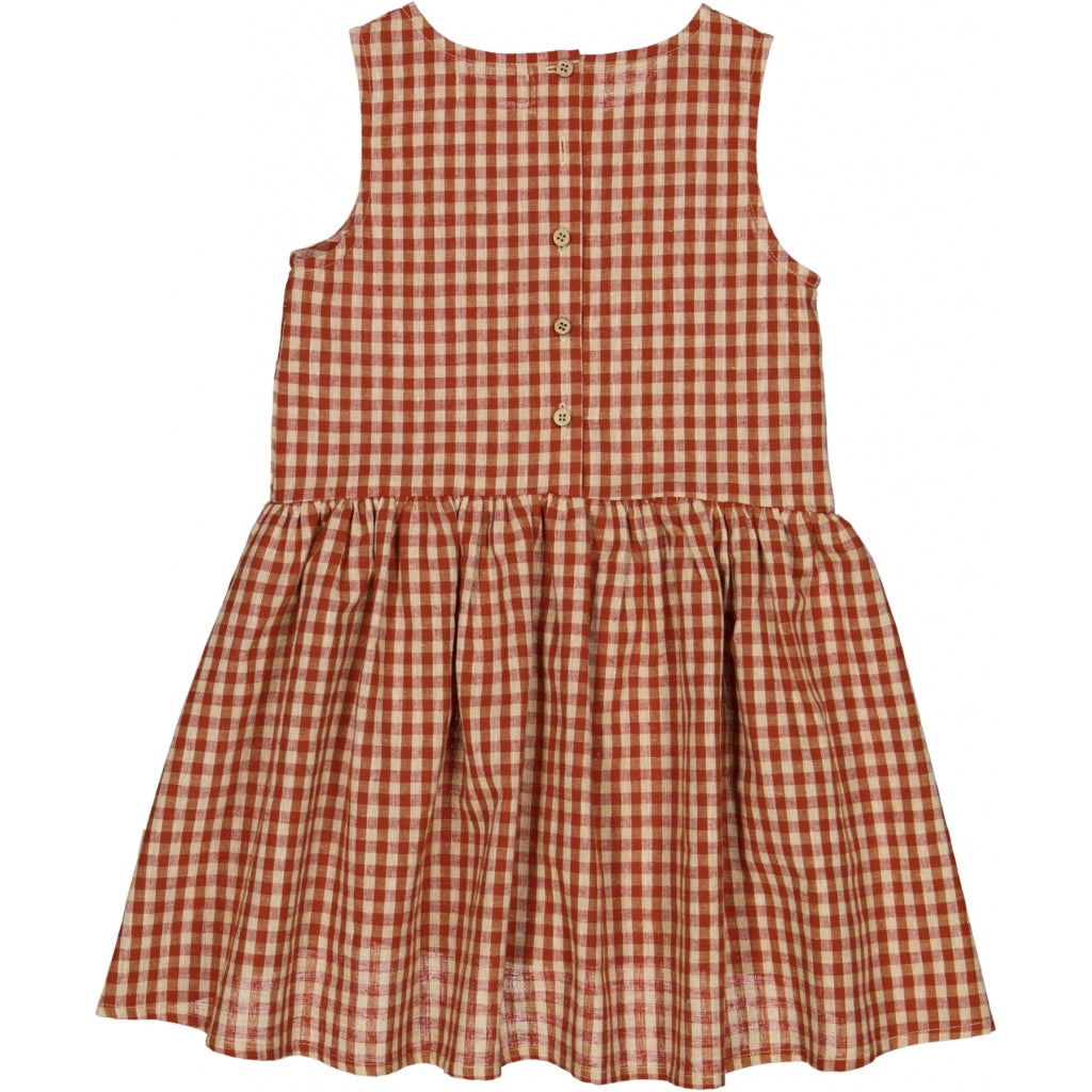 Wheat Sarah kleit, Sienna Check Kleidid/seelikud - HellyK - Kvaliteetsed lasteriided, villariided, barefoot jalatsid