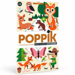Poppik poster ja kleepsud Discovery “Metsas” Mänguasjad - HellyK - Kvaliteetsed lasteriided, villariided, barefoot jalatsid