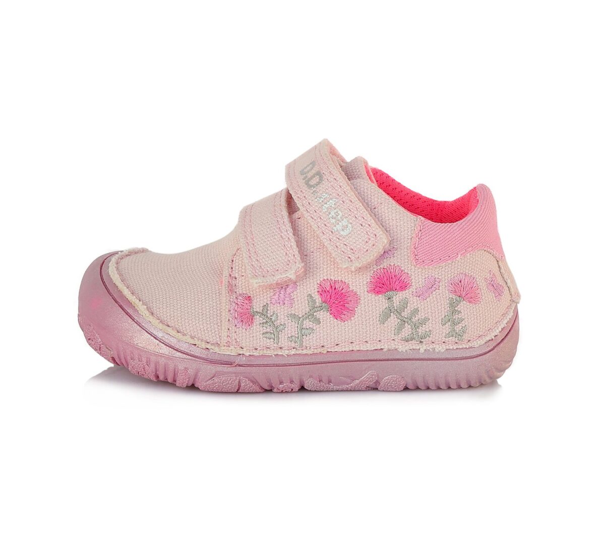 D.D.Step tekstiilist tossud, Baby Pink 073 D.D.Step - HellyK - Kvaliteetsed lasteriided, villariided, barefoot jalatsid