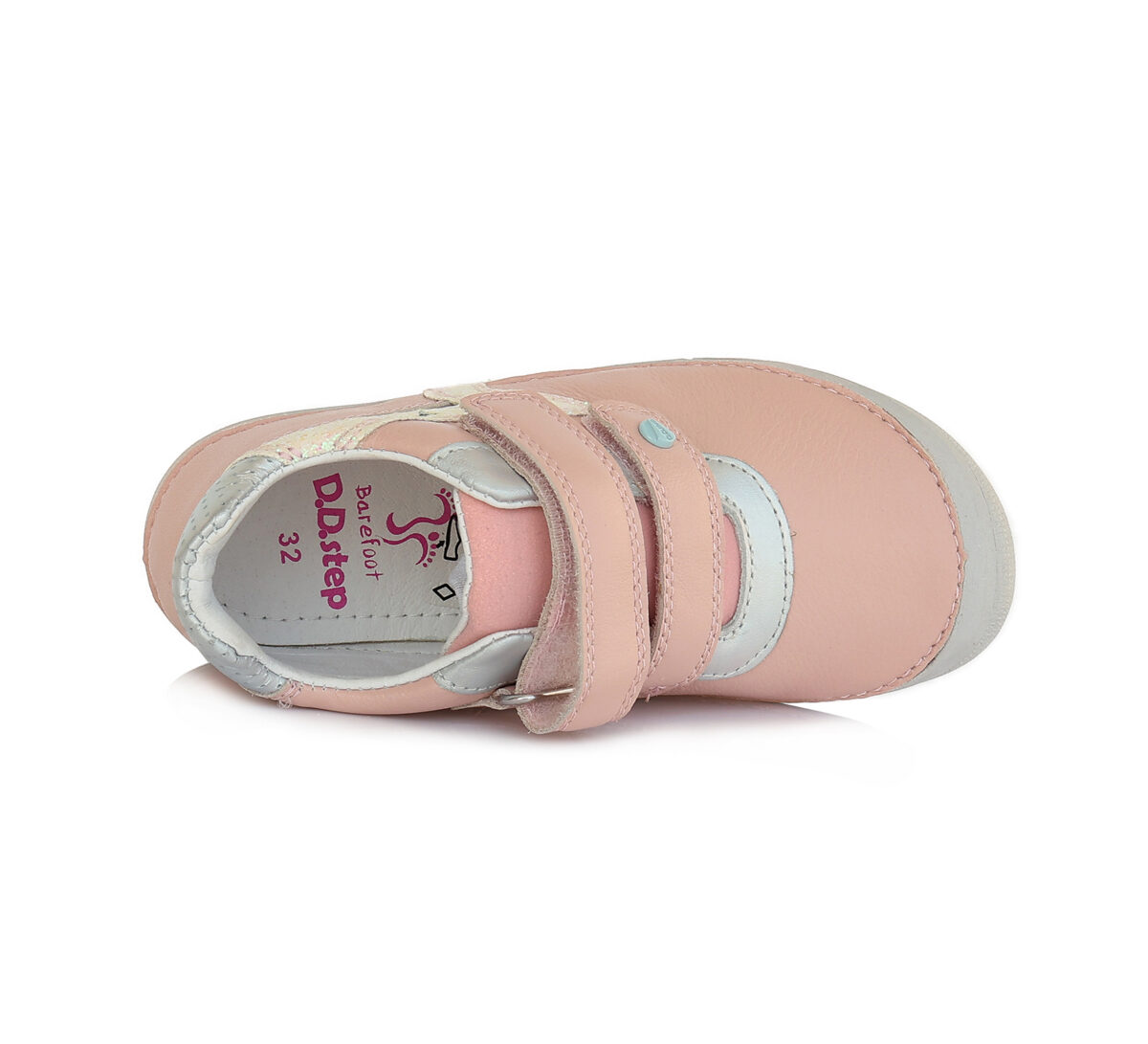 D.D.Step nahast tossud, Baby Pink 063 D.D.Step - HellyK - Kvaliteetsed lasteriided, villariided, barefoot jalatsid