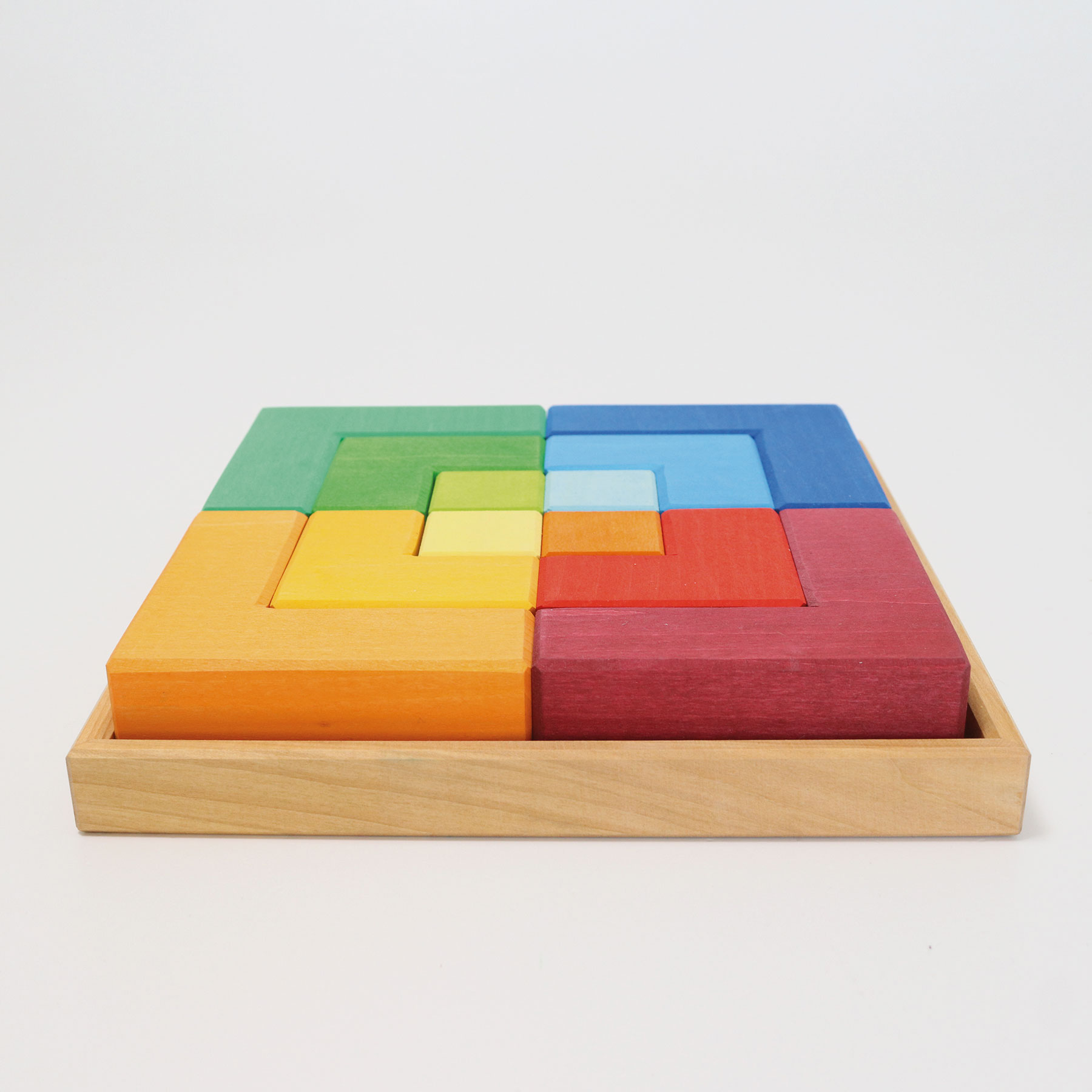 Grimm´s Loominguline Kuubikpusle ” Large Square” Grimm's puidust mänguasjad - HellyK - Kvaliteetsed lasteriided, villariided, barefoot jalatsid