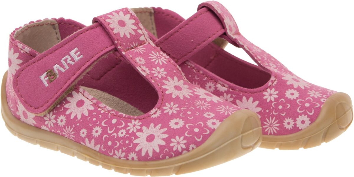 Fare Bare kingad, lilled-roosa Laste barefoot jalatsid - HellyK - Kvaliteetsed lasteriided, villariided, barefoot jalatsid