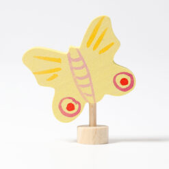 Grimm´s dekoratiivfiguur ” Kollane liblikas “ Grimm´s puidust mänguasjad - HellyK - Kvaliteetsed lasteriided, villariided, barefoot jalatsid