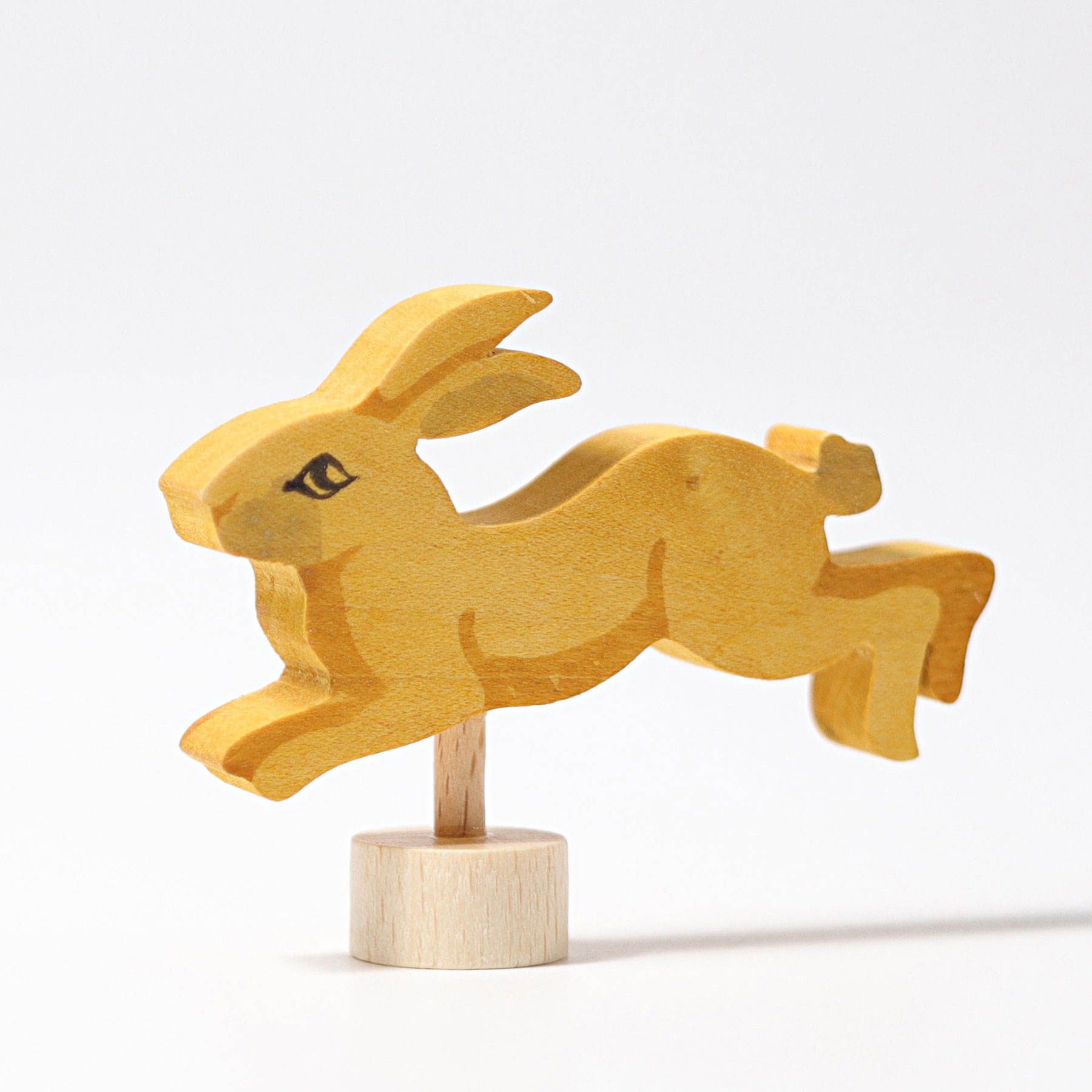 Grimm´s dekoratiivfiguur “Hüppav Jänes” Grimm's puidust mänguasjad - HellyK - Kvaliteetsed lasteriided, villariided, barefoot jalatsid