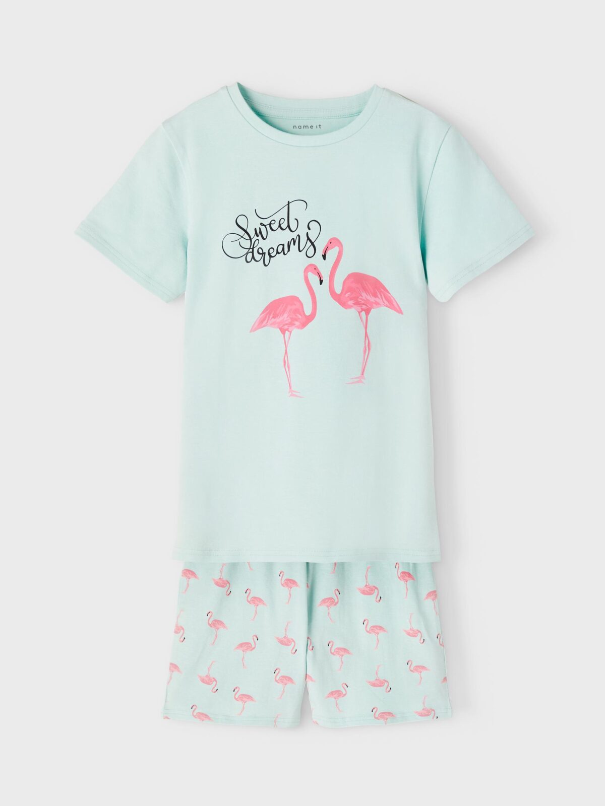 Name It orgaanilisest puuvillast pidžaama, Flamingo Lasteriided - HellyK - Kvaliteetsed lasteriided, villariided, barefoot jalatsid
