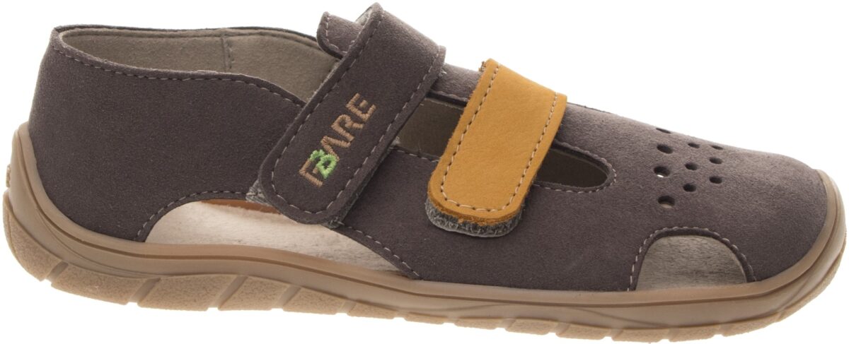 Fare Bare sandaalid, pruun, 28-32 Laste barefoot jalatsid - HellyK - Kvaliteetsed lasteriided, villariided, barefoot jalatsid