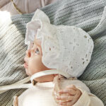 Elodie Details Baby Bonnet – Blushing Pink Beebimütsid - HellyK - Kvaliteetsed lasteriided, villariided, barefoot jalatsid