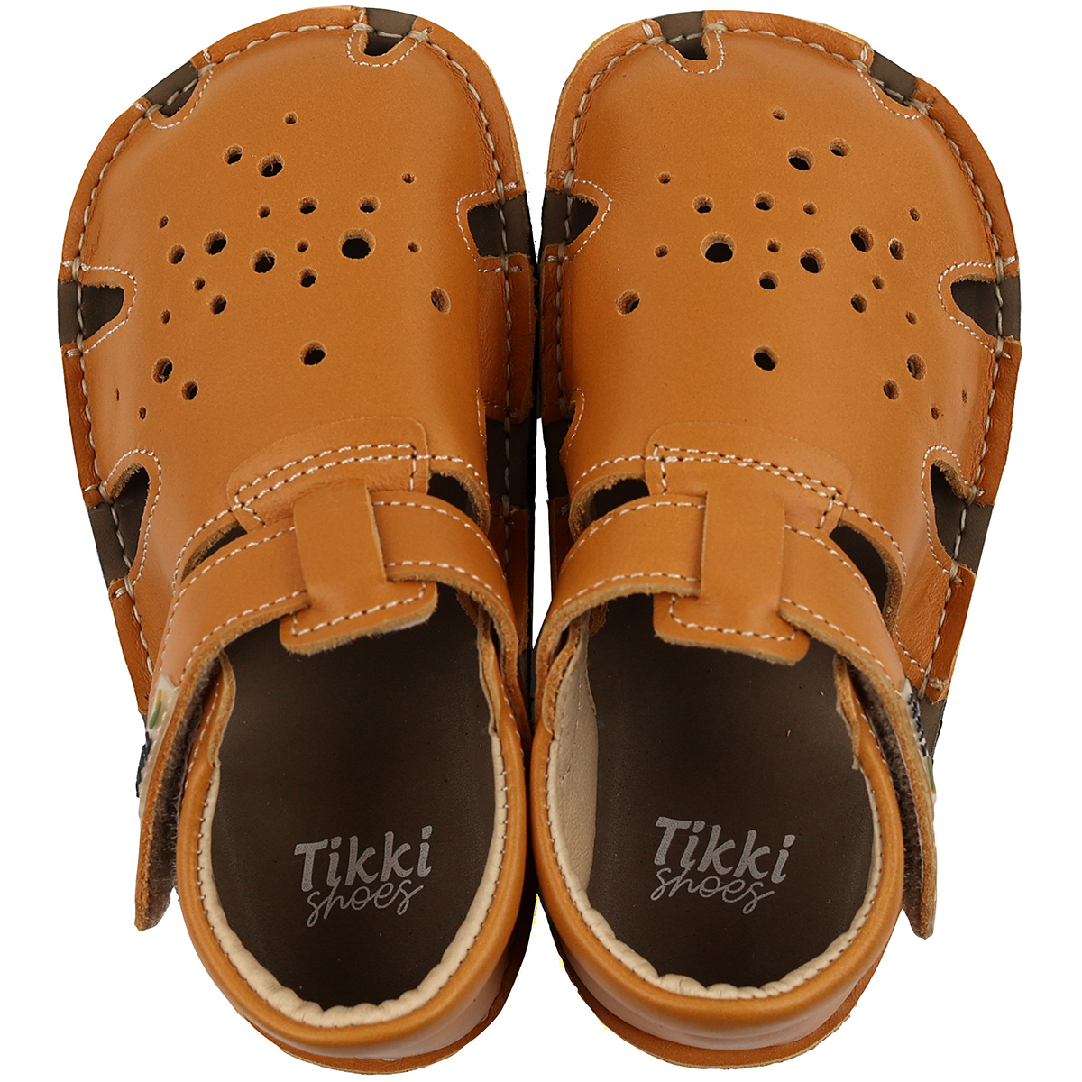 Tikki Aranya Leather sandaalid, Mustard Laste barefoot jalatsid - HellyK - Kvaliteetsed lasteriided, villariided, barefoot jalatsid