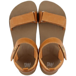 Tikki Morro Vegan sandaalid, Chestnut Laste barefoot jalatsid - HellyK - Kvaliteetsed lasteriided, villariided, barefoot jalatsid