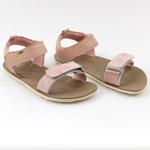 Tikki Morro Leather sandaalid, Sparkle Laste barefoot jalatsid - HellyK - Kvaliteetsed lasteriided, villariided, barefoot jalatsid