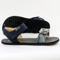 Tikki Morro Leather sandaalid, Teal Laste barefoot jalatsid - HellyK - Kvaliteetsed lasteriided, villariided, barefoot jalatsid