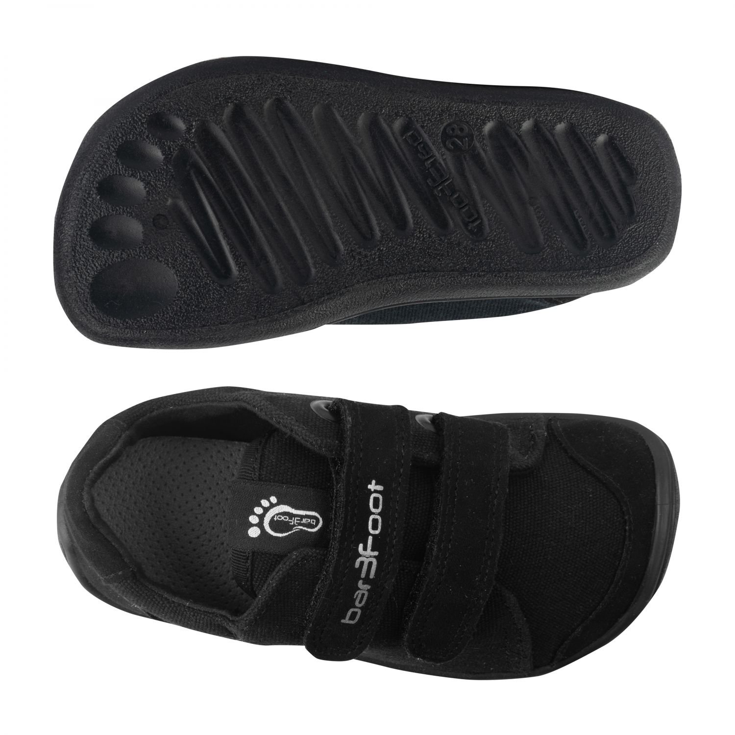 3F Bar3foot tekstiilist tossud- Navy Blue Laste barefoot jalatsid - HellyK - Kvaliteetsed lasteriided, villariided, barefoot jalatsid