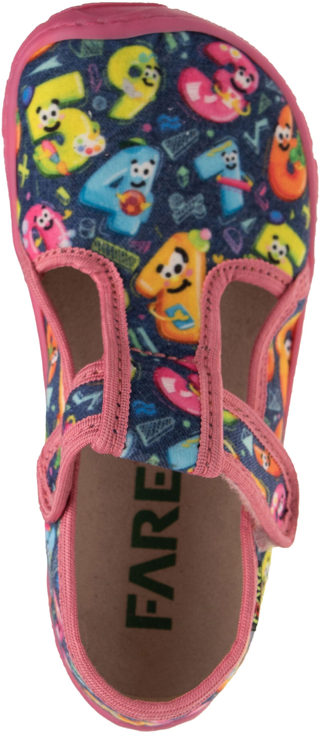 Fare Bare sisejalatsid- Roosad Tähed Laste barefoot jalatsid - HellyK - Kvaliteetsed lasteriided, villariided, barefoot jalatsid